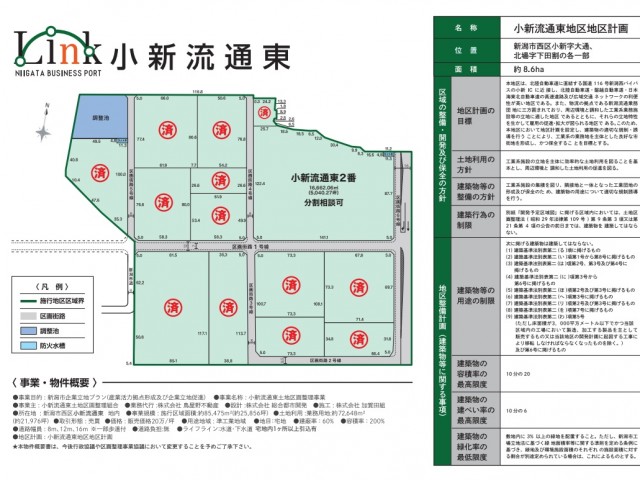 『小新流通東土地区画整理事業』1街区1番 5,040坪